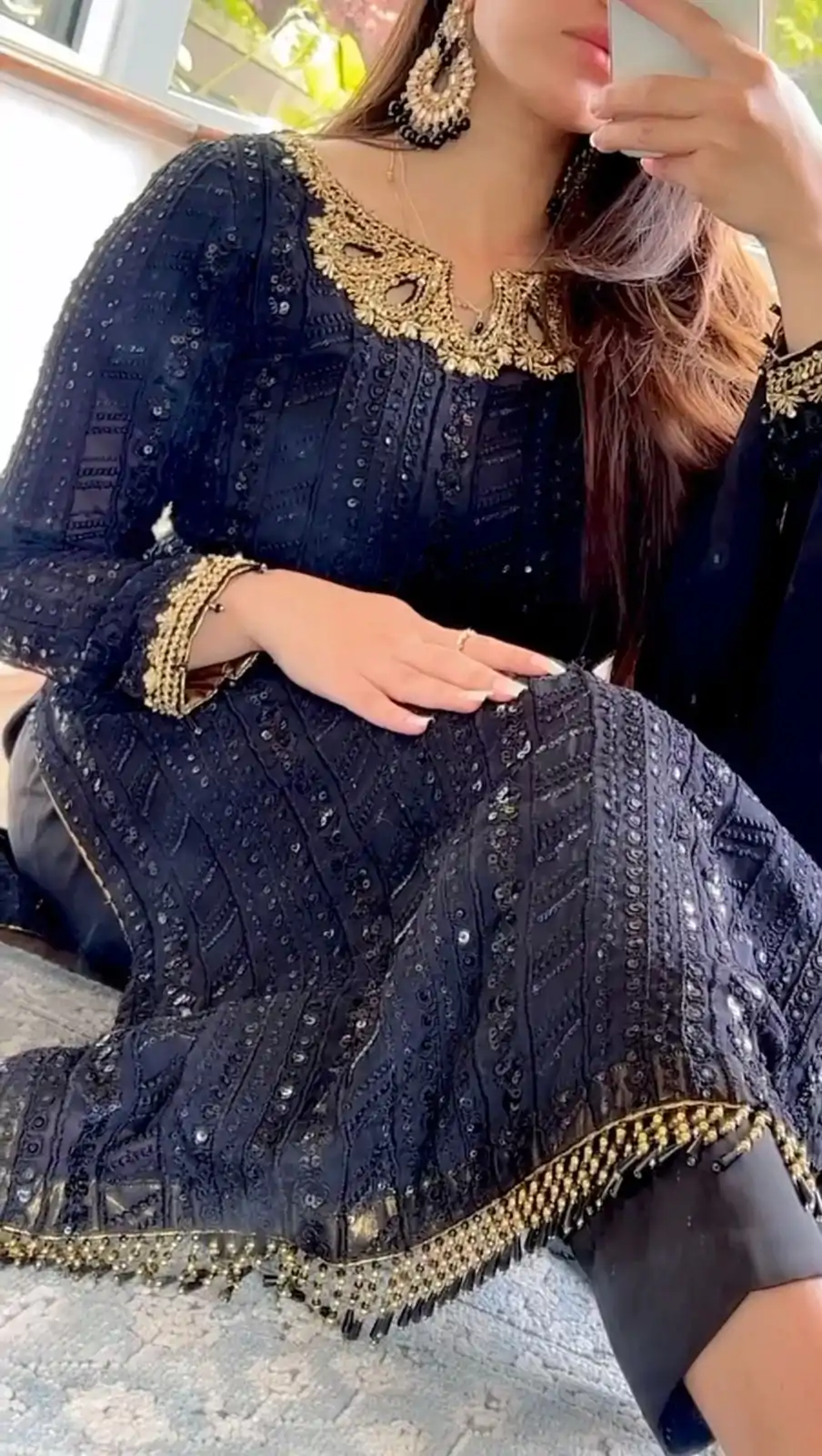 RTC 5702 Black Color Georgette Thread Sequence Work Salwar Suit Wedding, Party, Festive, Events Etc. Expected Delivery 4-6 Working Days @2099/- | Jump Suits, Casual Suits, Creative suits, Designer Suits, Palazzo Suits, Party Wear Suits, Patiala Suits, Salwar suit, Straight Suits