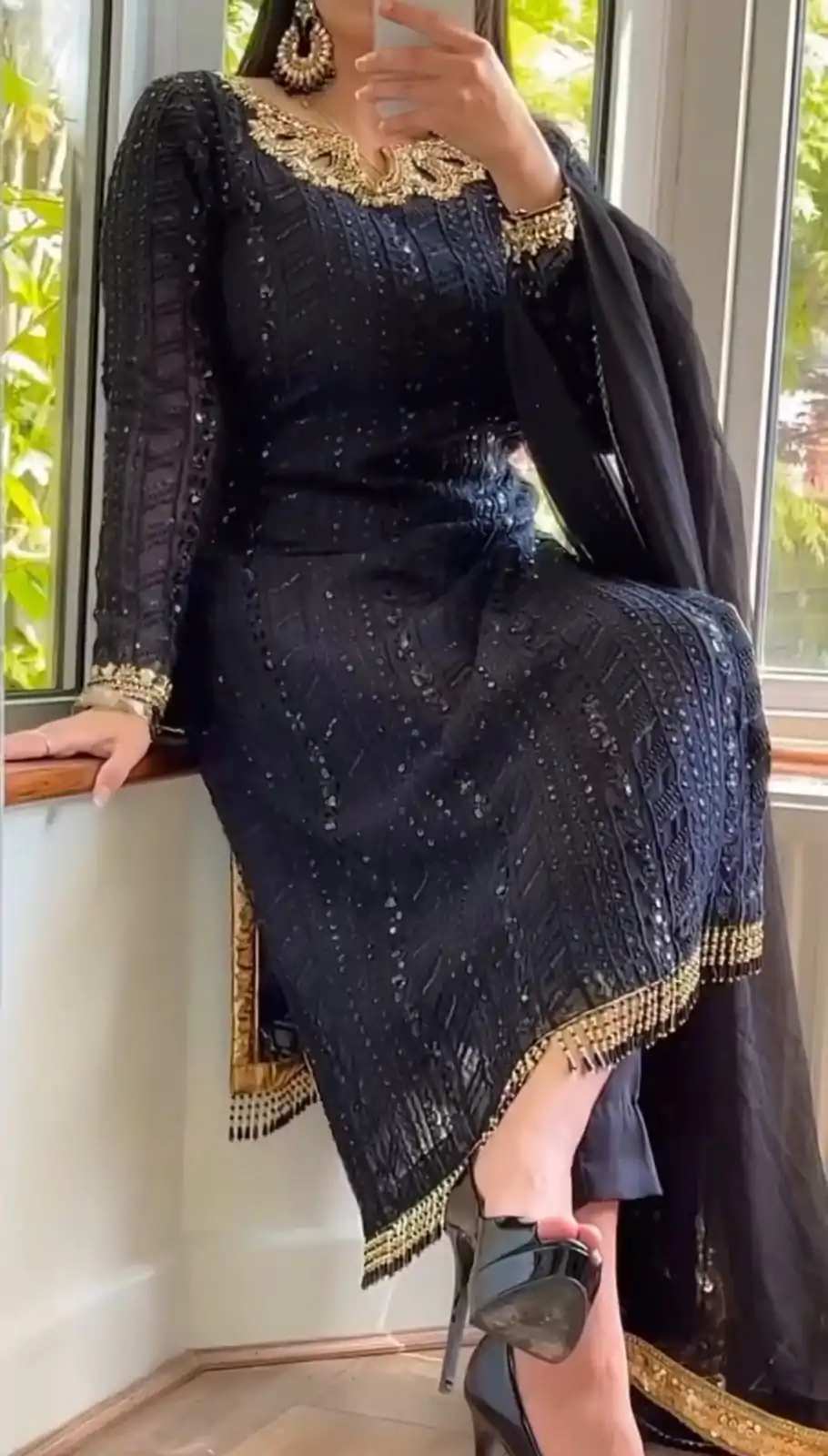 RTC 5702 Black Color Georgette Thread Sequence Work Salwar Suit Wedding, Party, Festive, Events Etc. Expected Delivery 4-6 Working Days @2099/- | Jump Suits, Casual Suits, Creative suits, Designer Suits, Palazzo Suits, Party Wear Suits, Patiala Suits, Salwar suit, Straight Suits
