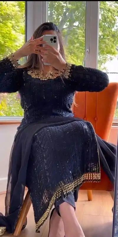 RTC 5702 Black Color Georgette Thread Sequence Work Salwar Suit Wedding, Party, Festive, Events Etc. Expected Delivery 4-6 Working Days @2099/- | Jump Suits, Casual Suits, Creative suits, Designer Suits, Palazzo Suits, Party Wear Suits, Patiala Suits, Salwar suit, Straight Suits
