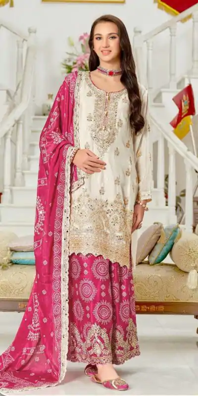 KF 1679 Pink Color Chinon Sequence Mirror Hand Work Salwar Suit Casual, Wedding, Festive, Events . Expected Delivery  4-6 Working Days @2299/- only      | Jump Suits, Casual Suits, Creative suits, Designer Suits, Palazzo Suits, Party Wear Suits, Patiala Suits, Salwar suit, Straight Suits
