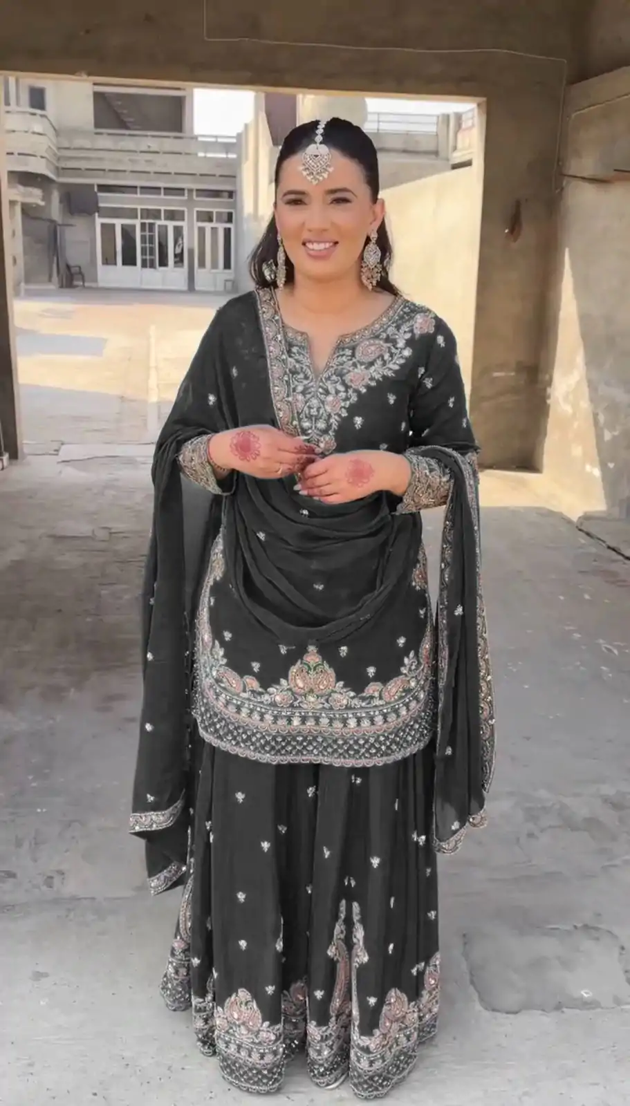 RTC 5852 Black Color Chinon Silk Thread Sequence Work Salwar Suit Casual, Wedding, Festive, Events . Expected Delivery  4-6 Working Days @2099/- only      | Jump Suits, Casual Suits, Creative suits, Designer Suits, Palazzo Suits, Party Wear Suits, Patiala Suits, Salwar suit, Straight Suits