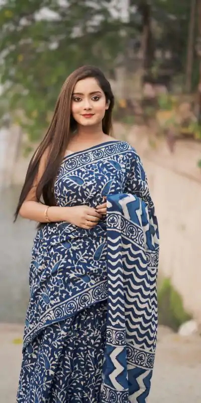 SC 404 Blue Color Soft Linen Silk Digital Print Saree Casual, Wedding, Festive, Events . Expected Delivery  4-6 Working Days @1599/- only                                                                                                                                           | Bollywood Sarees, Creative Sarees, Designer Sarees, Embroidered Sarees, Ethnic Saree, Modern Digital sarees, Party Wear Sarees, Sarees
