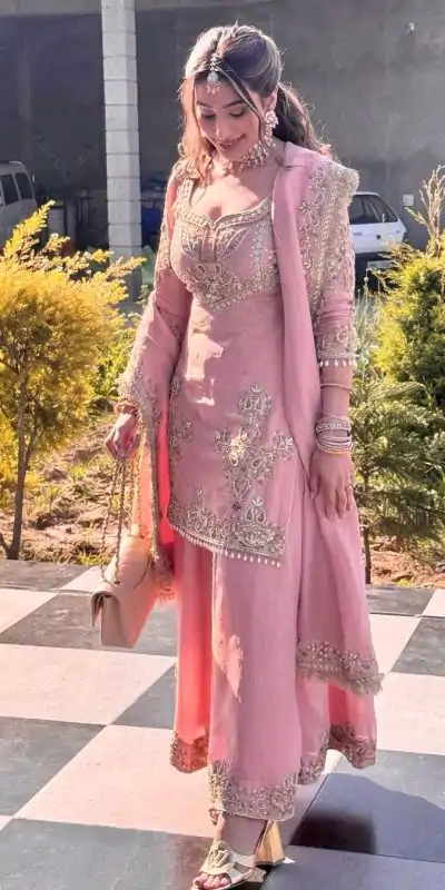 ZSR 3114 Pink Color Chinon Embroidery Sequence Work Salwar Suit Casual, Wedding, Festive, Events . Expected Delivery  4-6 Working Days @1999/- only      | Jump Suits, Casual Suits, Creative suits, Designer Suits, Palazzo Suits, Party Wear Suits, Patiala Suits, Salwar suit, Straight Suits