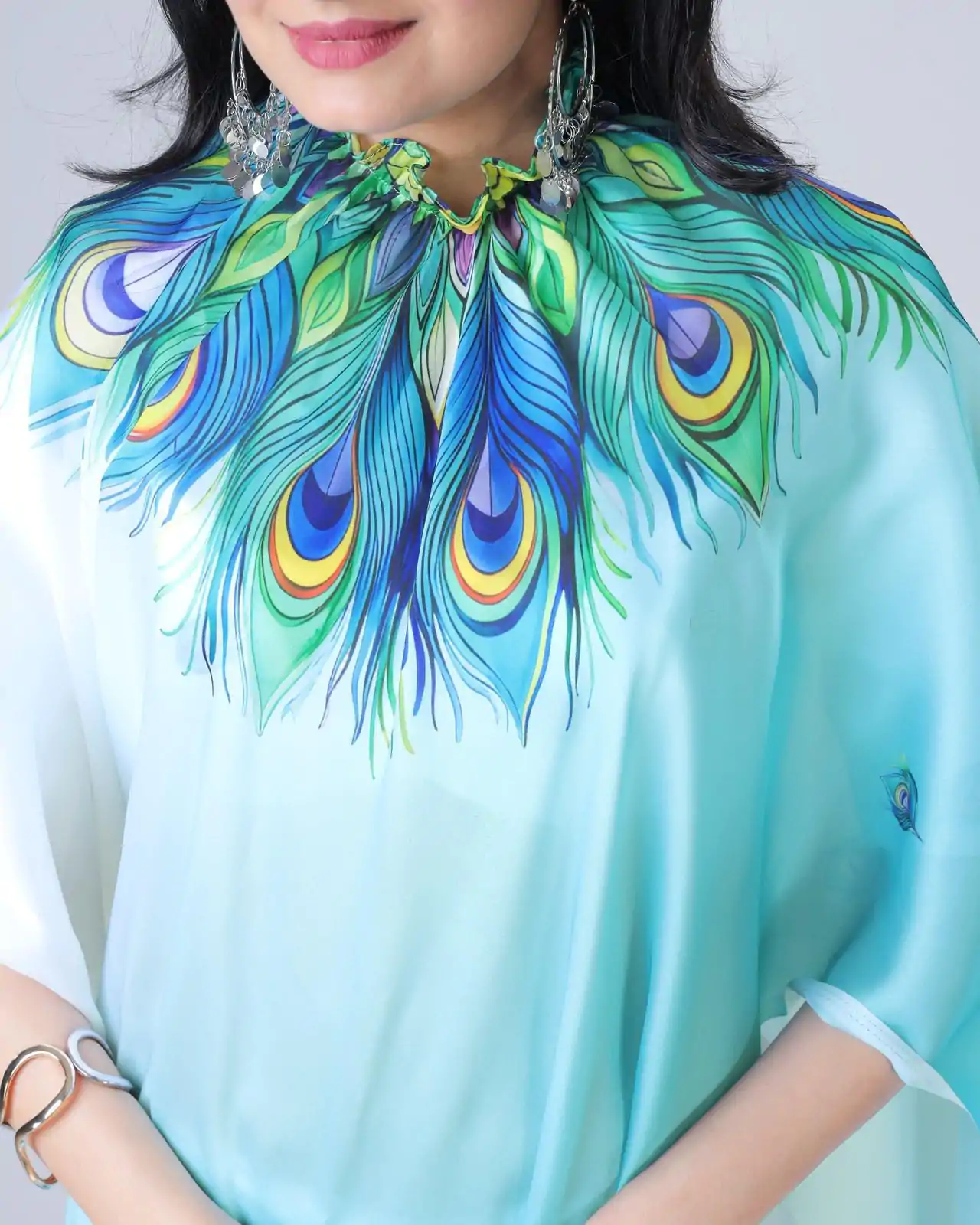 ST 1102 Blue White Color Japan Satin Digital Print Work Saree Casual, Wedding, Festive, Events . Expected Delivery  4-6 Working Days @1849/- only      | Bollywood Sarees, Creative Sarees, Designer Sarees, Embroidered Sarees, Ethnic Saree, Modern Digital sarees, Party Wear Sarees, Sarees