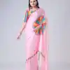 ST 1102 Pink Color Japan Satin Digital Print Work Saree Casual, Wedding, Festive, Events . Expected Delivery  4-6 Working Days @1849/- only      | Bollywood Sarees, Creative Sarees, Designer Sarees, Embroidered Sarees, Ethnic Saree, Modern Digital sarees, Party Wear Sarees, Sarees