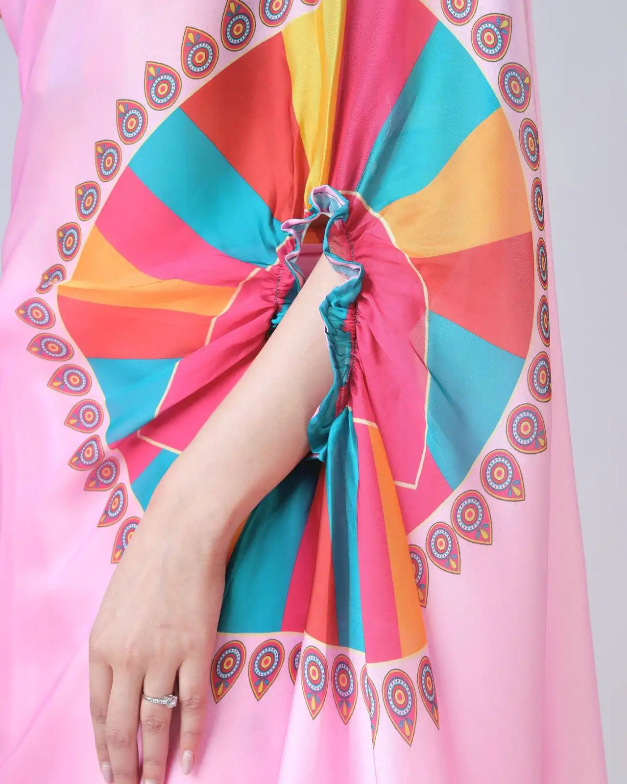 ST 1102 Pink Color Japan Satin Digital Print Work Saree Casual, Wedding, Festive, Events . Expected Delivery  4-6 Working Days @1849/- only      | Bollywood Sarees, Creative Sarees, Designer Sarees, Embroidered Sarees, Ethnic Saree, Modern Digital sarees, Party Wear Sarees, Sarees