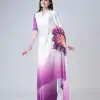 ST 1102 Purple White Color Japan Satin Digital Print Work Saree Casual, Wedding, Festive, Events . Expected Delivery  4-6 Working Days @1849/- only      | Bollywood Sarees, Creative Sarees, Designer Sarees, Embroidered Sarees, Ethnic Saree, Modern Digital sarees, Party Wear Sarees, Sarees