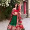 LNB 1221 Green Color Tushar Silk Patola Printed Lehenga Choli Casual, Wedding, Party, Festive, Events Etc.4-6 Working Days@ 2249/-only | Bollywood Lehenga, Creative Lehenga, Designer Lehenga, Embroidered Lehenga, Lehenga, Party Wear Lehenga