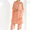 INLI Ghibli Peach Color Pure Cotton Print Salwar Suit Casual, Wedding, Party, Festive, Events Etc.4-6 Working Days@ 1499/-only | Jump Suits, Casual Suits, Creative suits, Designer Suits, Palazzo Suits, Party Wear Suits, Patiala Suits, Salwar suit, Straight Suits