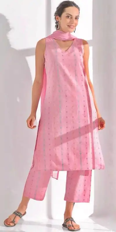 INLI Ghibli Pink Color Pure Cotton Print Salwar Suit Casual, Wedding, Party, Festive, Events Etc.4-6 Working Days@ 1499/-only | Jump Suits, Casual Suits, Creative suits, Designer Suits, Palazzo Suits, Party Wear Suits, Patiala Suits, Salwar suit, Straight Suits
