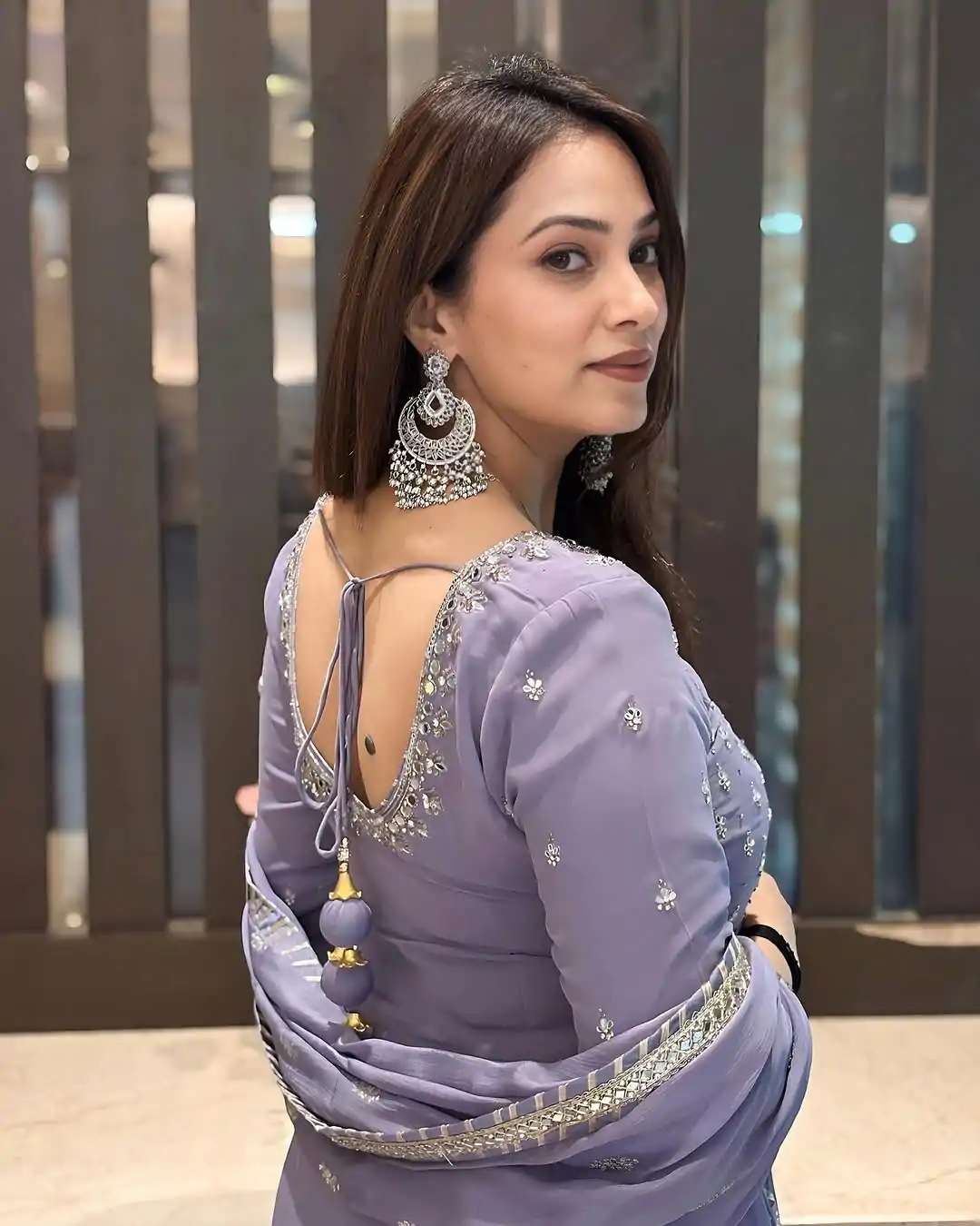 KF 1677 Purple Color Georgette Sequences Work Peral Real Mirror Salwar Suit Casual, Wedding, Party, Festive, Events Etc.4-6 Working Days@ 2399/-only | Jump Suits, Casual Suits, Creative suits, Designer Suits, Palazzo Suits, Party Wear Suits, Patiala Suits, Salwar suit, Straight Suits