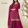 FC 66211 Rani Pink Color Jacquard Silk Chinon Multi Work Salwar Suit Casual, Wedding, Party, Festive, Events Etc.4-6 Working Days@ 2649/-only | Jump Suits, Casual Suits, Creative suits, Designer Suits, Palazzo Suits, Party Wear Suits, Patiala Suits, Salwar suit, Straight Suits