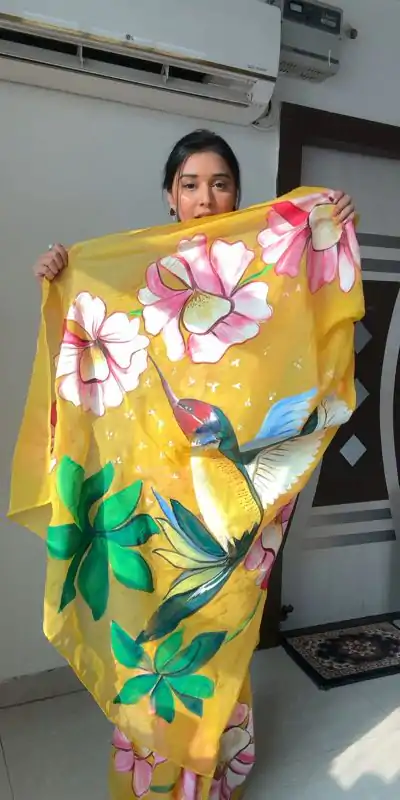 SC 228 Yellow Color Soft Organza Silk Ready To Wear Saree Casual, Wedding, Festive, Events . Expected Delivery  4-6 Working Days @1549/- only                                                                                                                                             | Bollywood Sarees, Creative Sarees, Designer Sarees, Embroidered Sarees, Ethnic Saree, Modern Digital sarees, Party Wear Sarees, Sarees