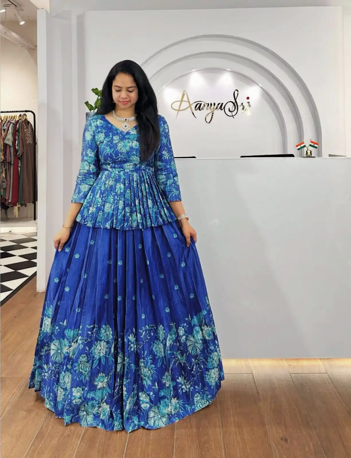 PC 506 Royal Blue Color Chinon Digital Print Lehenga Choli Casual, Wedding, Festive, Events . Expected Delivery  4-6 Working Days @2149/- only      | Bollywood Lehenga, Creative Lehenga, Designer Lehenga, Embroidered Lehenga, Lehenga, Party Wear Lehenga