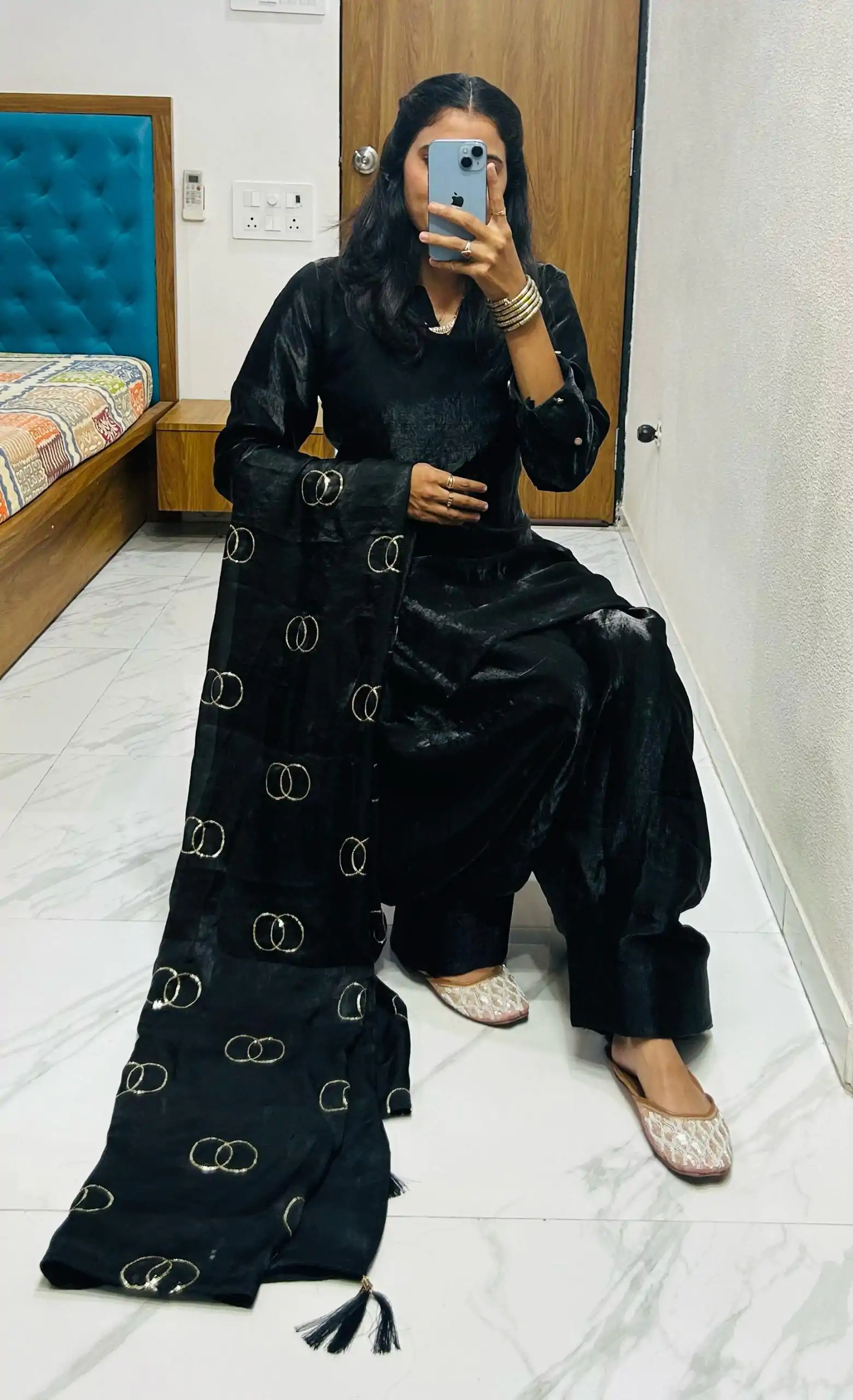 BE 341 Black Color Fendi Silk Salwar Suit Casual, Wedding, Festive, Events . Expected Delivery  4-6 Working Days @1849/- only      | Jump Suits, Casual Suits, Creative suits, Designer Suits, Palazzo Suits, Party Wear Suits, Patiala Suits, Salwar suit, Straight Suits