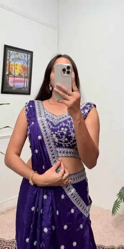 ST 1089 Purple Color Chinon Embroidery Work Salwar Suit Casual, Wedding, Festive, Events . Expected Delivery  4-6 Working Days @1999/- only      | Jump Suits, Casual Suits, Creative suits, Designer Suits, Palazzo Suits, Party Wear Suits, Patiala Suits, Salwar suit, Straight Suits