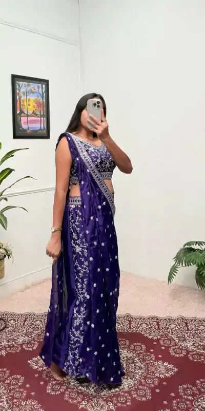 ST 1089 Purple Color Chinon Embroidery Work Salwar Suit Casual, Wedding, Festive, Events . Expected Delivery  4-6 Working Days @1999/- only      | Jump Suits, Casual Suits, Creative suits, Designer Suits, Palazzo Suits, Party Wear Suits, Patiala Suits, Salwar suit, Straight Suits