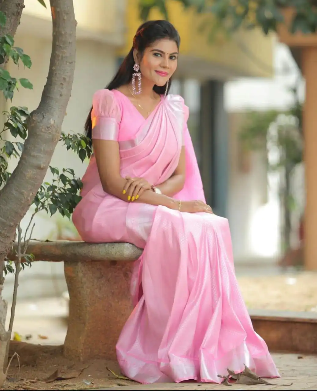 KP 3075 Baby Pink Soft Lichi Silk Whit Designer Jacquard Work in Saree it Grab for ₹1399. Delivery 4-6 Working Days. Shop now. | Bollywood Sarees, Creative Sarees, Designer Sarees, Embroidered Sarees, Ethnic Saree, Modern Digital sarees, Party Wear Sarees, Sarees