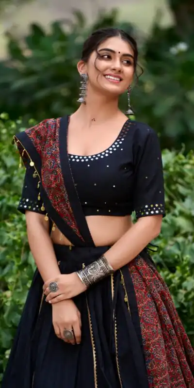 LNB 1697 Black Color Pure Cotton Plain With Gota Patti Touch Up Lehenga Choli Wedding, Party, Festive, Events Etc. Delivery 4-6 Working Days Rs 3499 | Bollywood Lehenga, Creative Lehenga, Designer Lehenga, Embroidered Lehenga, Lehenga, Party Wear Lehenga