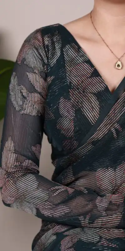 YNF 7052 Black Color Lurex Brasso Floral Viscose Brasso Saree Casual, Wedding, Festive, Events . Expected Delivery  4-6 Working Days @1799/- only                                                                                | Bollywood Sarees, Creative Sarees, Designer Sarees, Embroidered Sarees, Ethnic Saree, Modern Digital sarees, Party Wear Sarees, Sarees