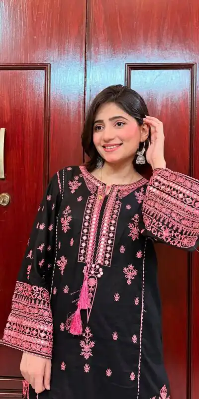 LG 1993 Black Color Roman Silk Embroidery Work Mirror Work Salwar Suit Casual, Wedding, Festive, Events . Expected Delivery  4-6 Working Days @2099/- only      | Jump Suits, Casual Suits, Creative suits, Designer Suits, Palazzo Suits, Party Wear Suits, Patiala Suits, Salwar suit, Straight Suits