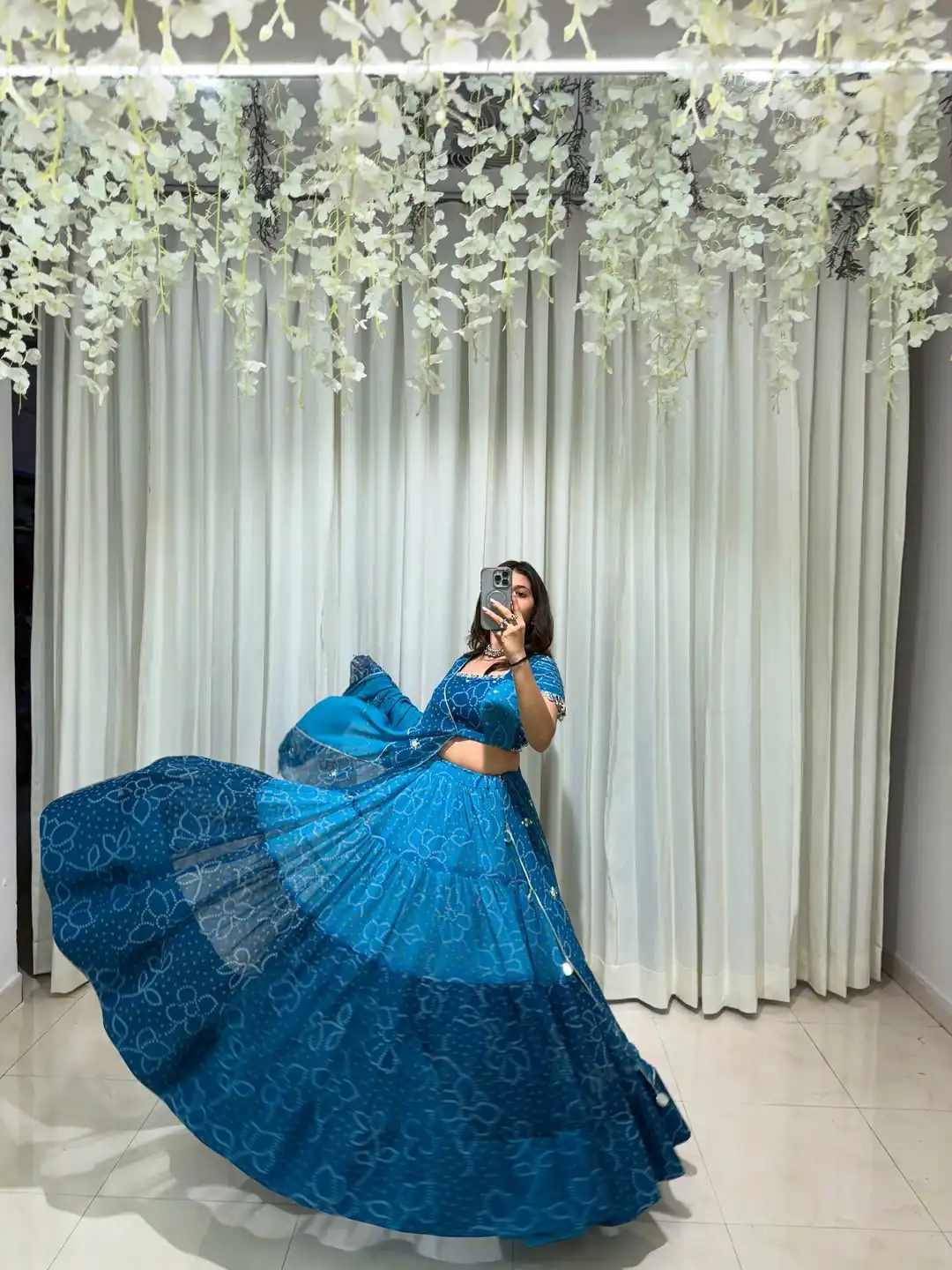 LG 647 Blue Color Printed Georgette Real Mirror Work Lehenga Choli Wedding, Party, Festive, Events Etc. Delivery 4-6 Working Days Rs 2099 | Bollywood Lehenga, Creative Lehenga, Designer Lehenga, Embroidered Lehenga, Lehenga, Party Wear Lehenga