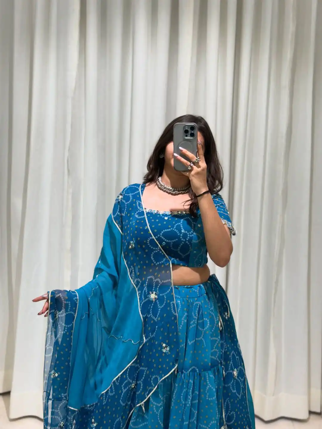 LG 647 Blue Color Printed Georgette Real Mirror Work Lehenga Choli Wedding, Party, Festive, Events Etc. Delivery 4-6 Working Days Rs 2099 | Bollywood Lehenga, Creative Lehenga, Designer Lehenga, Embroidered Lehenga, Lehenga, Party Wear Lehenga
