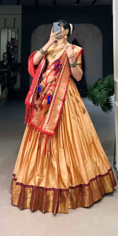 LNB 2017 Chiku Color Jacquard Silk Zari Weaving Work Lehenga Choli Wedding, Party, Festive, Events Etc. Delivery 4-6 Working Days Rs 2849 | Bollywood Lehenga, Creative Lehenga, Designer Lehenga, Embroidered Lehenga, Lehenga, Party Wear Lehenga