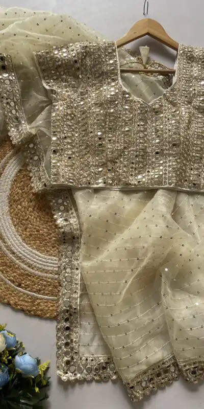 DF 3416 Grey Color Organza 5 Mm Sequins Work Saree Casual, Wedding, Festive, Events . Expected Delivery  4-6 Working Days @1949/- only                                                                                | Bollywood Sarees, Creative Sarees, Designer Sarees, Embroidered Sarees, Ethnic Saree, Modern Digital sarees, Party Wear Sarees, Sarees