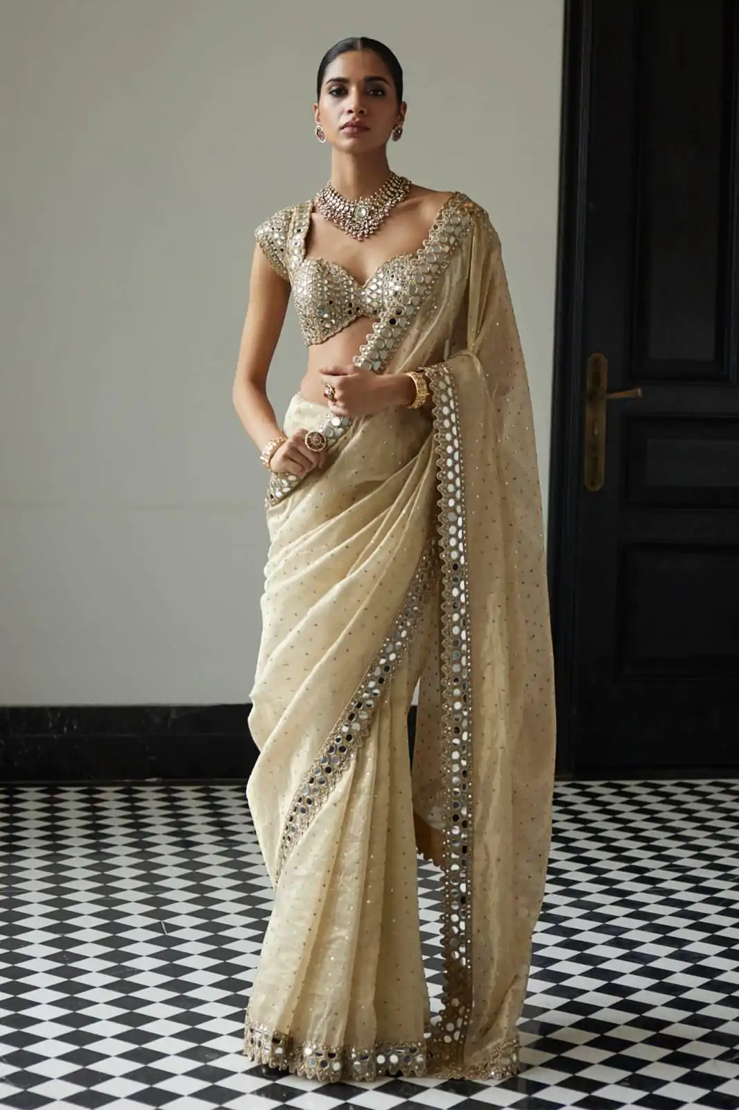 DF 3416 Grey Color Organza 5 Mm Sequins Work Saree Casual, Wedding, Festive, Events . Expected Delivery  4-6 Working Days @1949/- only                                                                                | Bollywood Sarees, Creative Sarees, Designer Sarees, Embroidered Sarees, Ethnic Saree, Modern Digital sarees, Party Wear Sarees, Sarees
