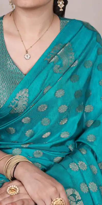 YNF 7904 Firozi Color Roop Silk Zari Weaving Work Saree Casual, Wedding, Festive, Events . Expected Delivery  4-6 Working Days @1749/- only                                                                                | Bollywood Sarees, Creative Sarees, Designer Sarees, Embroidered Sarees, Ethnic Saree, Modern Digital sarees, Party Wear Sarees, Sarees