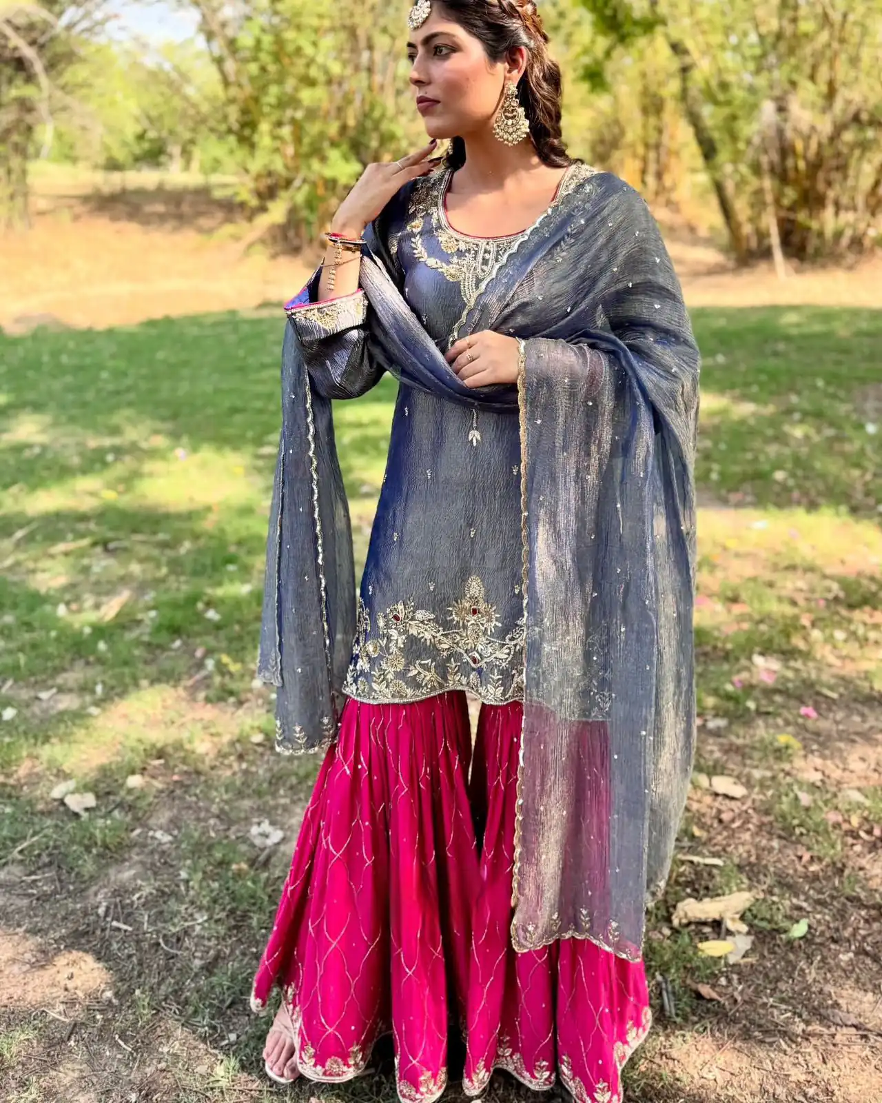 BE 380 Gray Fandy Salwar Suit Perfect for Wedding, Party, Ethnic Day, Family Gatherings, Sangeet . Available at ₹1999 only. Delivery 4-6 Working Days | Jump Suits, Tops & Bottoms, Track Suits, Trendy Wear, Casual Suits, Creative suits, Designer Suits, Palazzo Suits, Party Wear Suits, Patiala Suits, Salwar suit, Straight Suits