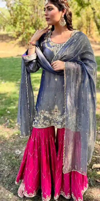 BE 380 Gray Fandy Salwar Suit Perfect for Wedding, Party, Ethnic Day, Family Gatherings, Sangeet . Available at ₹1999 only. Delivery 4-6 Working Days | Jump Suits, Tops & Bottoms, Track Suits, Trendy Wear, Casual Suits, Creative suits, Designer Suits, Palazzo Suits, Party Wear Suits, Patiala Suits, Salwar suit, Straight Suits