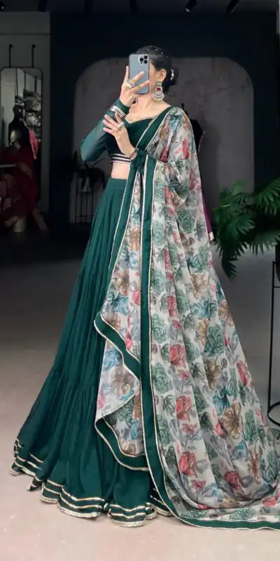 LNB 1710 Green Color Marble Lace Touch Up Canvas Lehenga Choli Wedding, Party, Festive, Events Etc. Delivery 4-6 Working Days Rs 3099 | Bollywood Lehenga, Creative Lehenga, Designer Lehenga, Embroidered Lehenga, Lehenga, Party Wear Lehenga