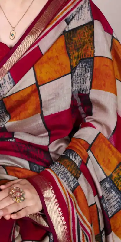 YNF 7045 Maroon Color Polyester Viscose Chanderi Printed Border Saree Casual, Wedding, Festive, Events . Expected Delivery  4-6 Working Days @1499/- only                                | Bollywood Sarees, Creative Sarees, Designer Sarees, Embroidered Sarees, Ethnic Saree, Modern Digital sarees, Party Wear Sarees, Sarees