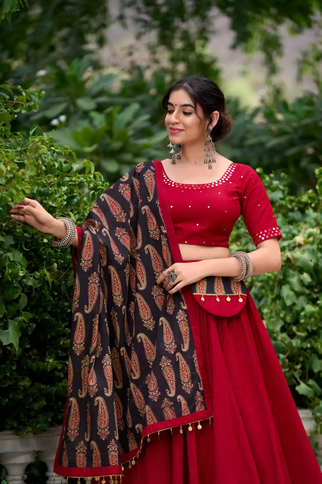 LNB 1697 Maroon Color Pure Cotton Plain With Gota Patti Touch Up Lehenga Choli Wedding, Party, Festive, Events Etc. Delivery 4-6 Working Days Rs 3499 | Bollywood Lehenga, Creative Lehenga, Designer Lehenga, Embroidered Lehenga, Lehenga, Party Wear Lehenga