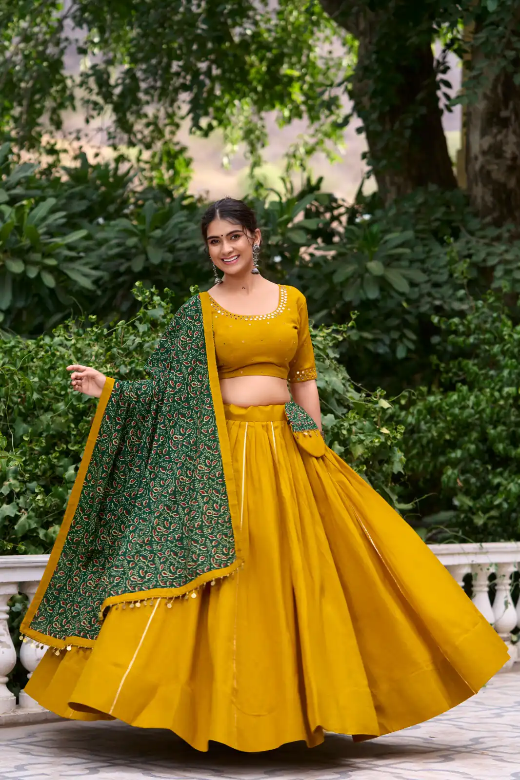 LNB 1697 Mustard Color Pure Cotton Plain With Gota Patti Touch Up Lehenga Choli Wedding, Party, Festive, Events Etc. Delivery 4-6 Working Days Rs 3499 | Bollywood Lehenga, Creative Lehenga, Designer Lehenga, Embroidered Lehenga, Lehenga, Party Wear Lehenga