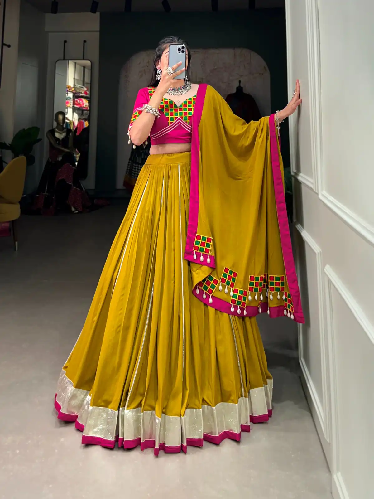 LNB 1694 Mustard Color Pure Rayon Plain Lace Border With Gotta Patti Lehenga Choli Wedding, Party, Festive, Events Etc. Delivery 4-6 Working Days Rs 3199 | Embroidered Lehenga, Bollywood Lehenga, Creative Lehenga, Designer Lehenga, Lehenga, Party Wear Lehenga