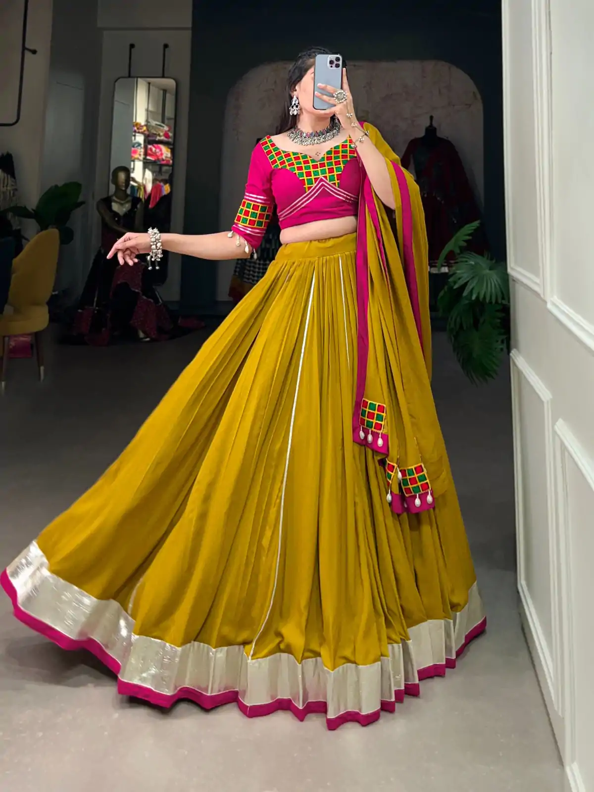 LNB 1694 Mustard Color Pure Rayon Plain Lace Border With Gotta Patti Lehenga Choli Wedding, Party, Festive, Events Etc. Delivery 4-6 Working Days Rs 3199 | Embroidered Lehenga, Bollywood Lehenga, Creative Lehenga, Designer Lehenga, Lehenga, Party Wear Lehenga