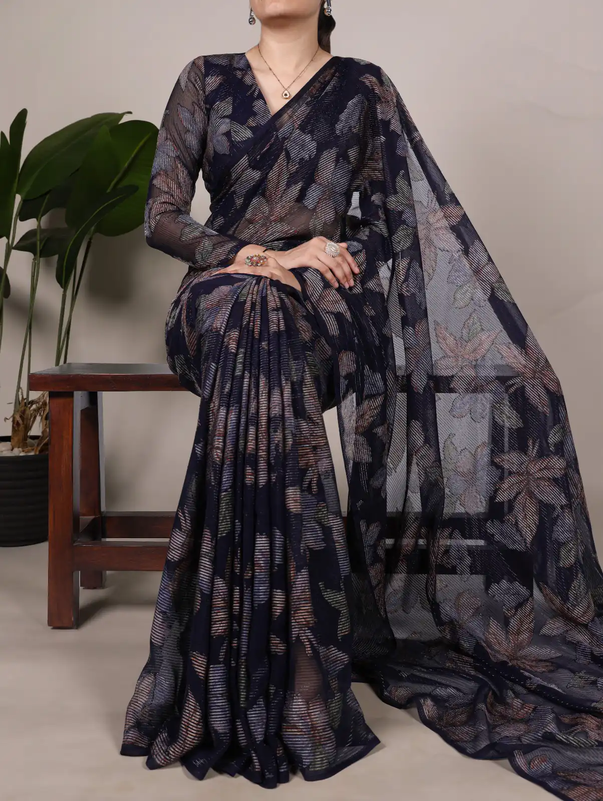 YNF 7052 Navy Blue Color Lurex Brasso Floral Viscose Brasso Saree Casual, Wedding, Festive, Events . Expected Delivery  4-6 Working Days @1799/- only                                                                                | Bollywood Sarees, Creative Sarees, Designer Sarees, Embroidered Sarees, Ethnic Saree, Modern Digital sarees, Party Wear Sarees, Sarees