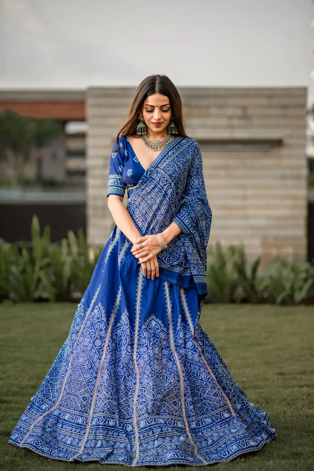 LNB 1251 Navy Blue Color Vaishali silk Printed With Gota Patti Work Lehenga Choli Wedding, Party, Festive, Events Etc. Delivery 4-6 Working Days Rs 3399 | Bollywood Lehenga, Creative Lehenga, Designer Lehenga, Embroidered Lehenga, Lehenga, Party Wear Lehenga