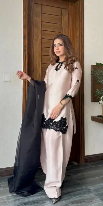 BE 371 Off White Color French Crape Sequence Embroidery Beads Salwar Suit Casual, Wedding, Festive, Events . Expected Delivery  4-6 Working Days @2099/- only      | Jump Suits, Casual Suits, Creative suits, Designer Suits, Palazzo Suits, Party Wear Suits, Patiala Suits, Salwar suit, Straight Suits