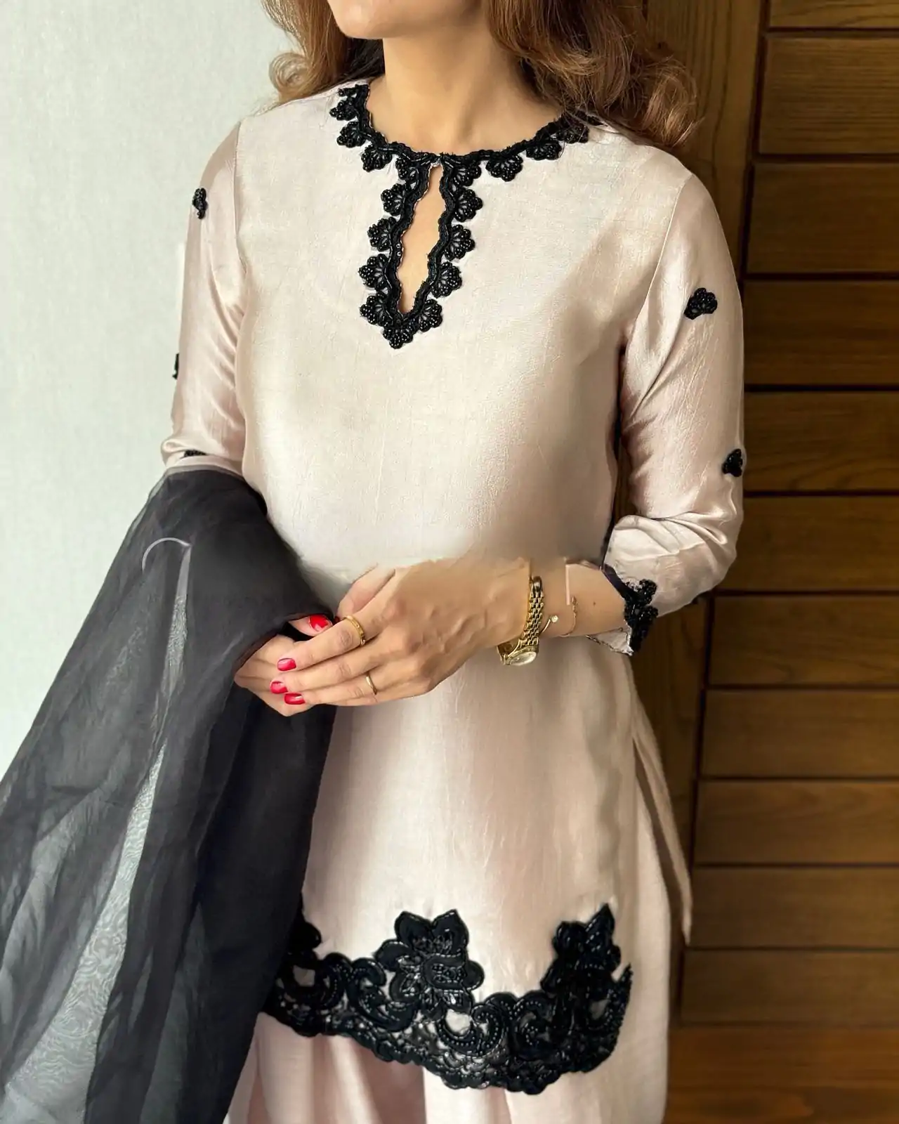 BE 371 Off White Color French Crape Sequence Embroidery Beads Salwar Suit Casual, Wedding, Festive, Events . Expected Delivery  4-6 Working Days @2099/- only      | Jump Suits, Casual Suits, Creative suits, Designer Suits, Palazzo Suits, Party Wear Suits, Patiala Suits, Salwar suit, Straight Suits