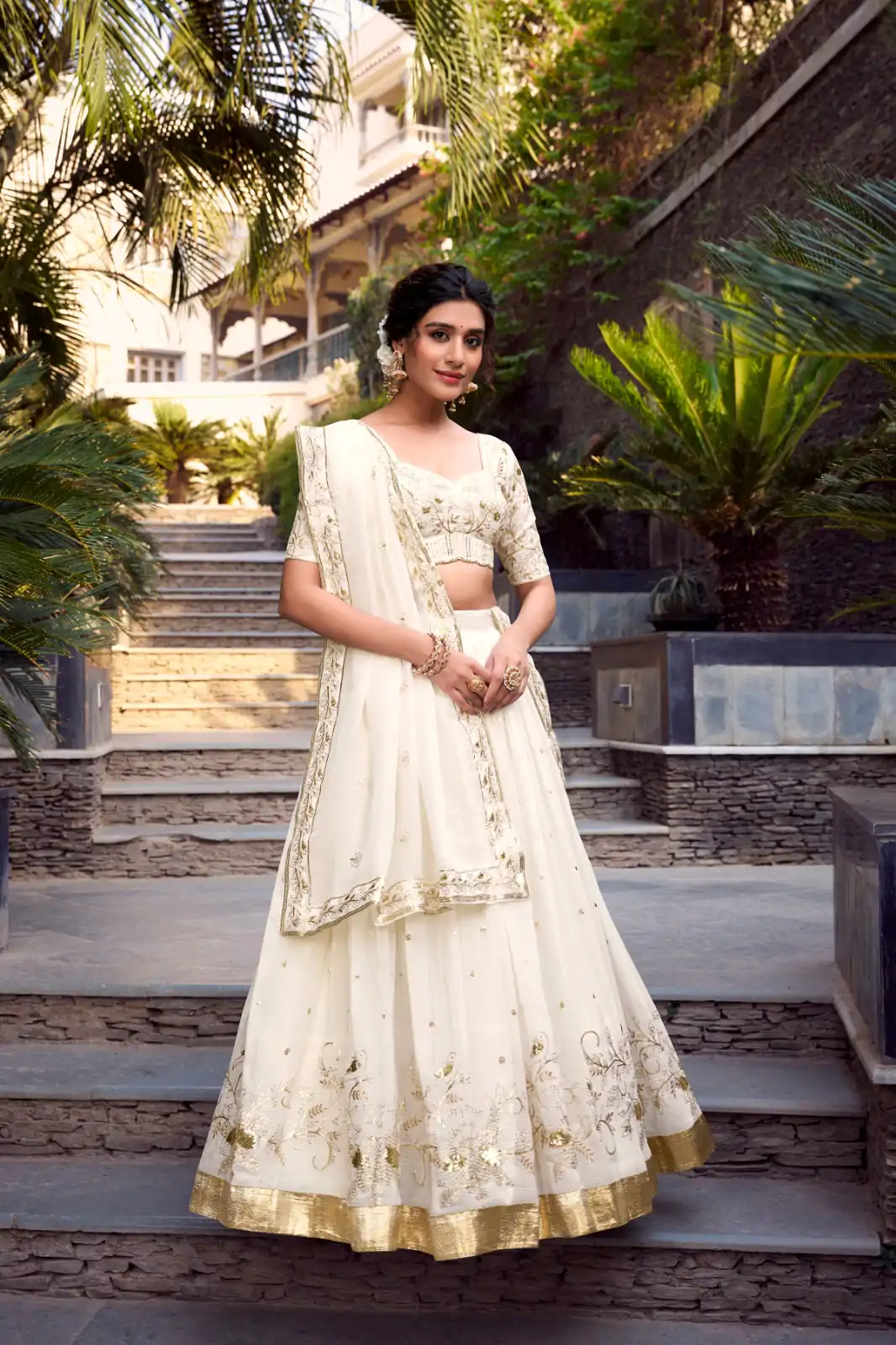 LNB 1422 Off White Color Silver Glosy Sequins and Embroidery Foil Work Lehenga Choli Wedding, Party, Festive, Events Etc. Delivery 4-6 Working Days Rs 3299 | Bollywood Lehenga, Creative Lehenga, Designer Lehenga, Embroidered Lehenga, Lehenga, Party Wear Lehenga