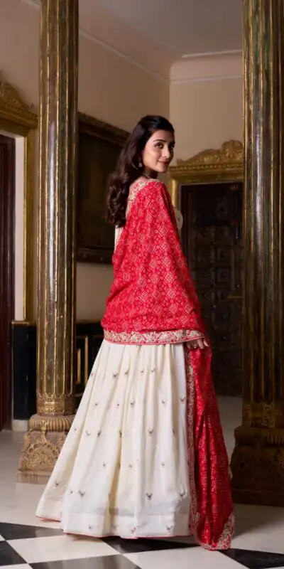 LNB 1436 Off White Dazzle at events in the Off White Vichitra Silk Sequins Lehenga Choli, crafted with sequins and tailored for comfort. Discover your style | Bollywood Lehenga, Creative Lehenga, Designer Lehenga, Embroidered Lehenga, Lehenga, Party Wear Lehenga
