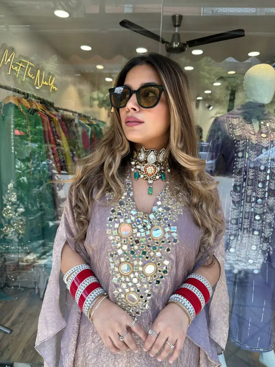 LG 1890 Onion Color Fendy Embroidery With Real Mirror Work Salwar Suit Casual, Wedding, Festive, Events . Expected Delivery  4-6 Working Days @1849/- only      | Jump Suits, Casual Suits, Creative suits, Designer Suits, Palazzo Suits, Party Wear Suits, Patiala Suits, Salwar suit, Straight Suits