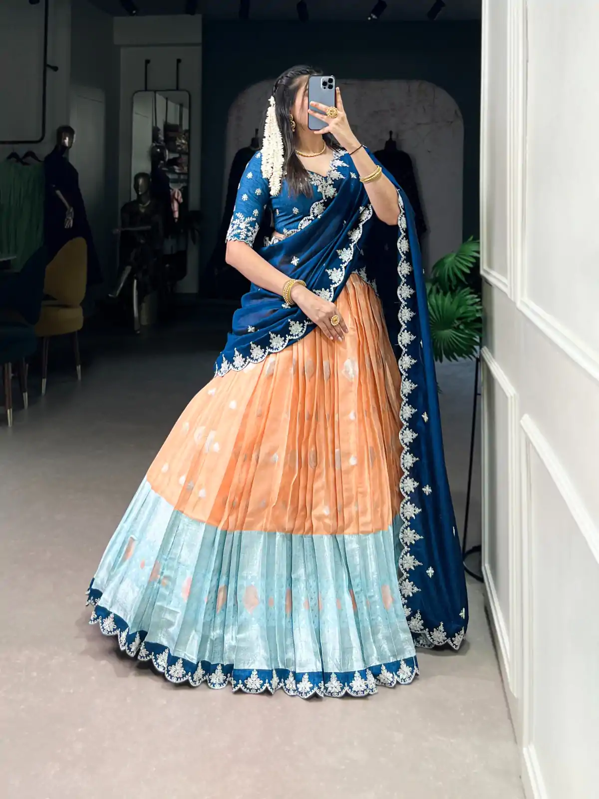 LNB 2024 Orange Color Zari Kota Weaving Work Sequins Thread Embroidery Lehenga Choli Festive Party Wedding, Events etc. Delivery 4-6 Working Days @2999/- | Bollywood Lehenga, Creative Lehenga, Designer Lehenga, Embroidered Lehenga, Lehenga, Party Wear Lehenga