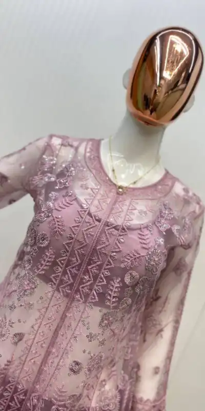 LG 1943 Pink Color Butterfly Net Sequence Embroidery Work Salwar Suit Casual, Wedding, Festive, Events . Expected Delivery  4-6 Working Days @1999/- only      | Jump Suits, Casual Suits, Creative suits, Designer Suits, Palazzo Suits, Party Wear Suits, Patiala Suits, Salwar suit, Straight Suits