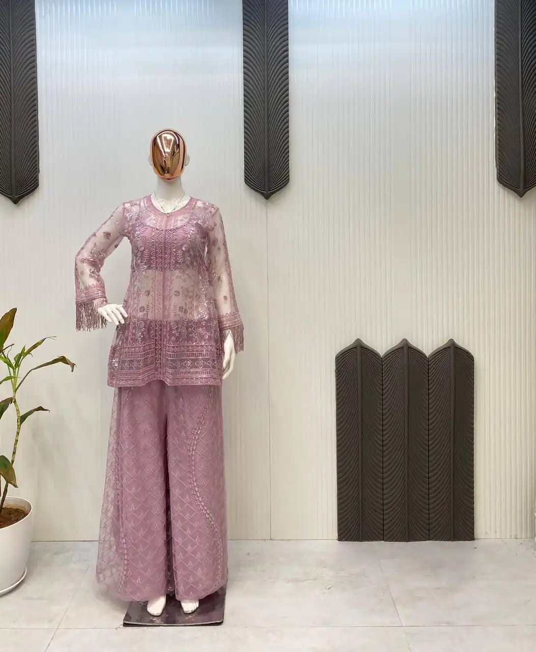 LG 1943 Pink Color Butterfly Net Sequence Embroidery Work Salwar Suit Casual, Wedding, Festive, Events . Expected Delivery  4-6 Working Days @1999/- only      | Jump Suits, Casual Suits, Creative suits, Designer Suits, Palazzo Suits, Party Wear Suits, Patiala Suits, Salwar suit, Straight Suits