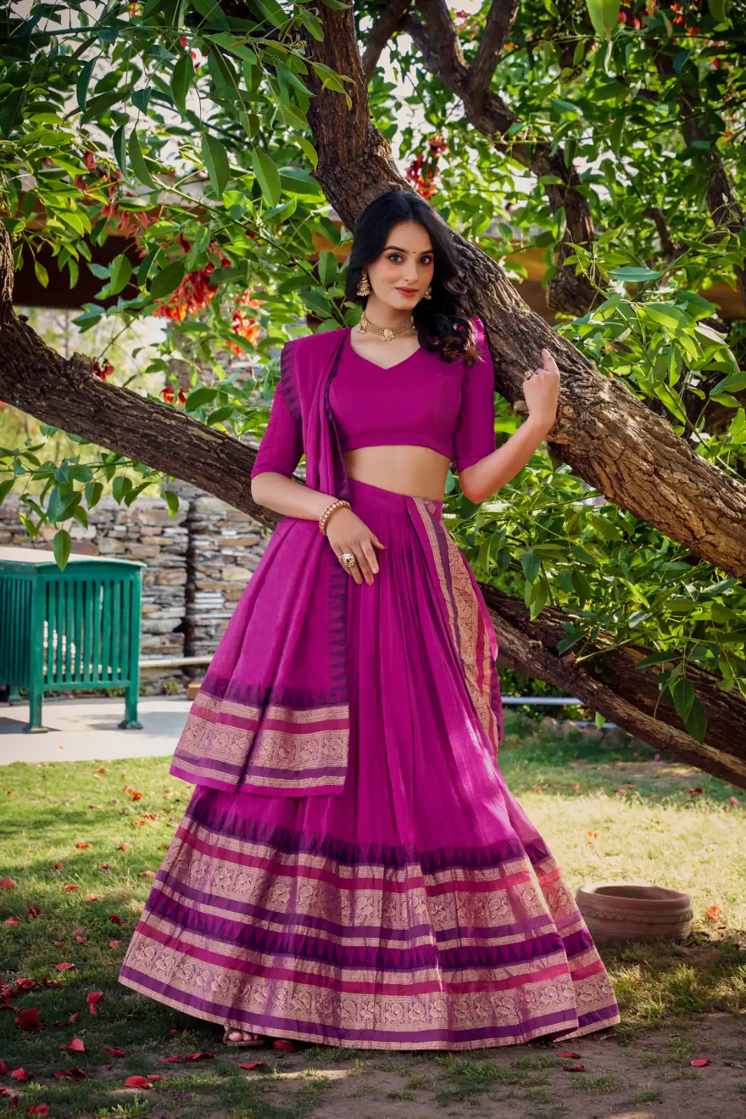 LNB 1902 Pink Color Chanderi Plain With Zari Weaving Work Lehenga Choli Wedding, Party, Festive, Events Etc. Delivery 4-6 Working Days Rs 2099 | Bollywood Lehenga, Creative Lehenga, Designer Lehenga, Embroidered Lehenga, Lehenga, Party Wear Lehenga